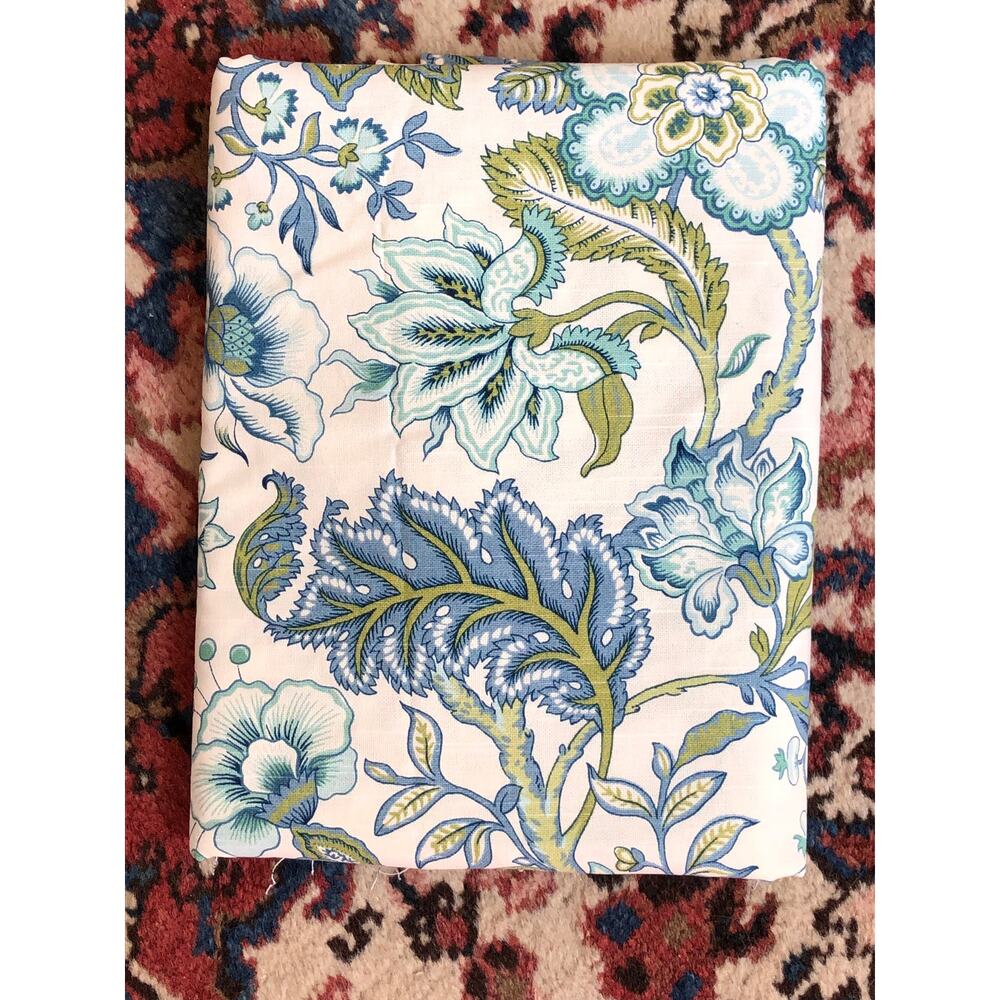 Richloom Crawford Azure 100% Cotton Fabric 53"W x 2.7Yd. Remnant